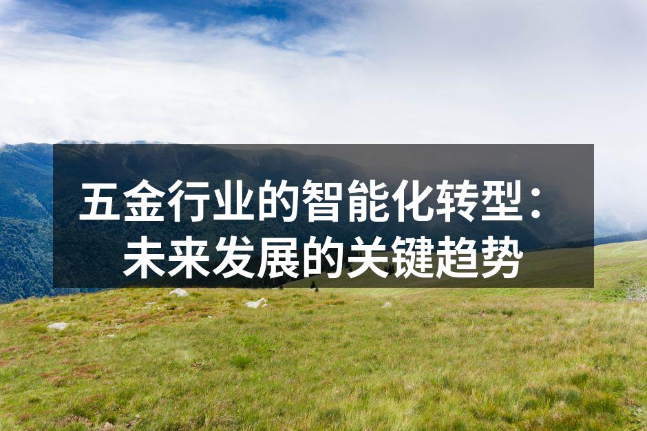 五金行业的智能化转型：未来发展的关键趋势